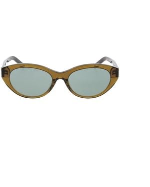 Saint Laurent Accessoires ,Bruin ,Zonnebril - Groen
