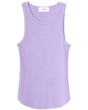 Xirena Sleeveless Tops - Purple