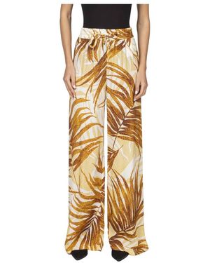 Just Cavalli Wide Trousers - Metallic