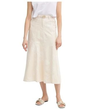 Twinset Katoenen Midi Rok - Naturel