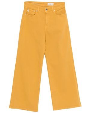 AG Jeans Cropped Jeans - Yellow