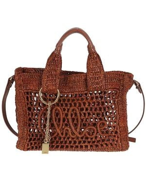 Chloé East-West Summer Banana Small Tote Bag - Bruin