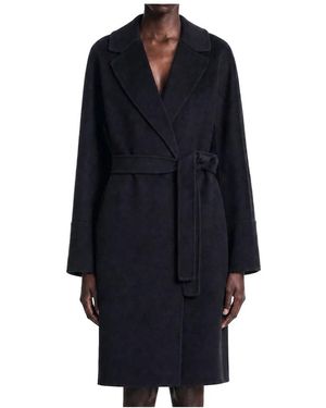 Max Mara Jassen ,Zwart ,Wol Arona Jas - Blauw