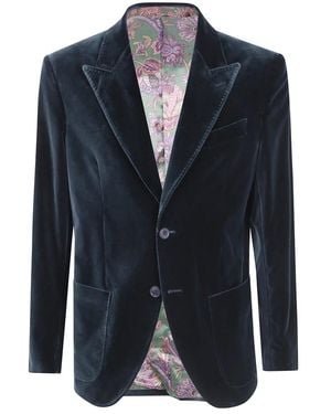 Etro Blazers - Bleu