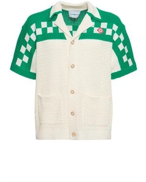 CASABLANCA Short Sleeve Shirts - Verde