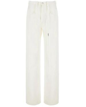Ann Demeulemeester Straight Fit Jeans - White