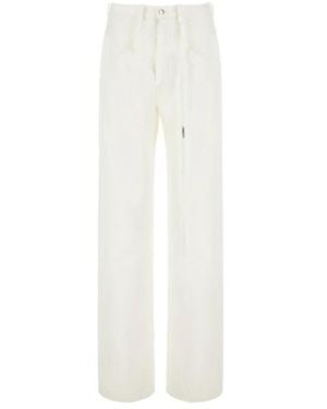 Ann Demeulemeester Straight Fit Jeans - White