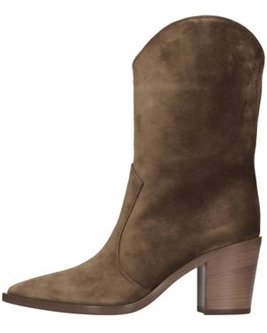 Gianvito Rossi Schoenen ,Bruin ,Suède Sandalen Bruin