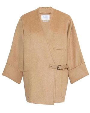 Max Mara Geknoopte Jassen - Naturel
