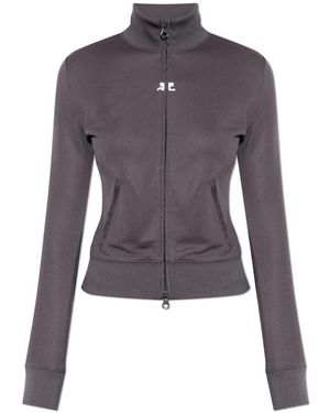 Courreges Turtleneck Sweatshirt - Blauw