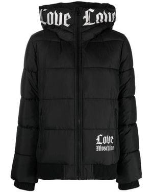 Love Moschino Winter Jackets - Black