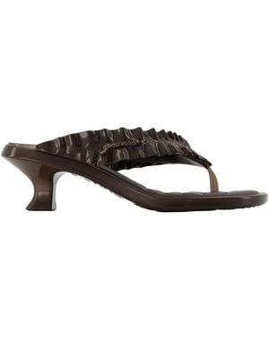 Ganni Heeled Mules - Marrón