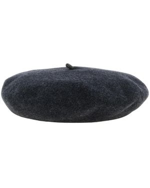 Brunello Cucinelli Woll-Baskenmütze - Blau