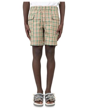 sunflower Korte Broeken ,Veelkleurig ,Groene Cargo Checks Shorts - Naturel