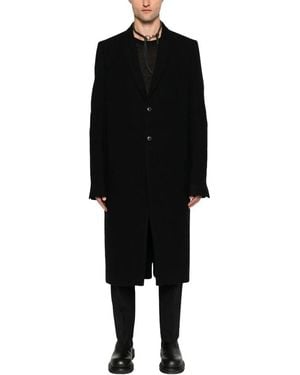 Rick Owens Single-Breasted Coats - Black