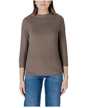 Street One Round-Neck Knitwear - Marrón