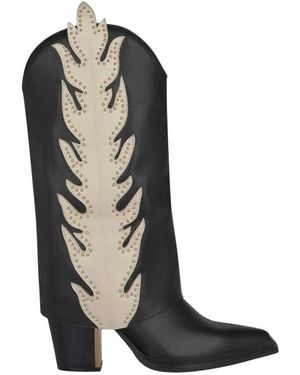 Alma En Pena. Cowboy & Biker Boots - Black