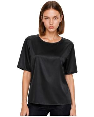 Kocca Overhemden ,Zwart ,Polyester Girocox Blouse