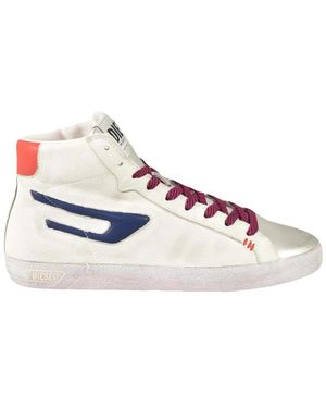 DIESEL Sneakers slip-on bianche con lacci - Multicolore
