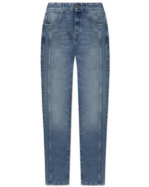 Balmain Jeans ,Blauw ,Katoen Regular Fit Jeans