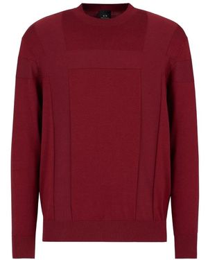 ARMANI EXCHANGE Round-Neck Knitwear - Red