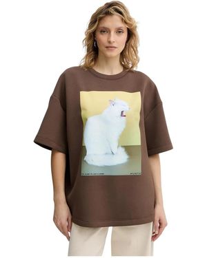 Munthe Tops ,Bruin ,Raploi T-Shirt