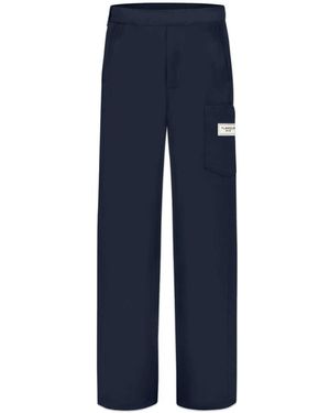 flâneur Broeken ,Blauw ,Leer Getailleerde Broek