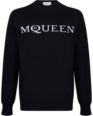 McQueen Round-Neck Knitwear - Blue