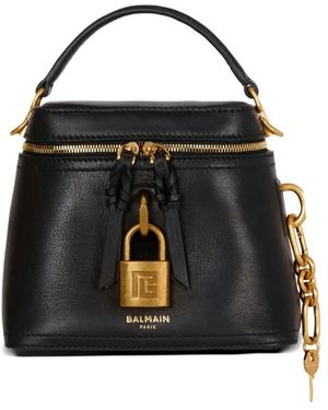 Balmain Tassen ,Zwart ,Leer Tote Bag