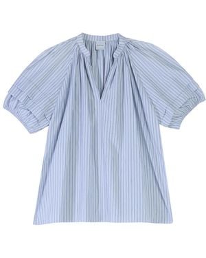 Paul Smith Top Righe Rich Cotton - Blau