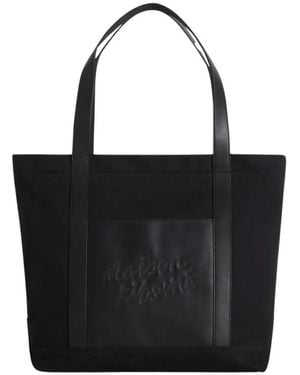 Maison Kitsuné Tote Bags - Black