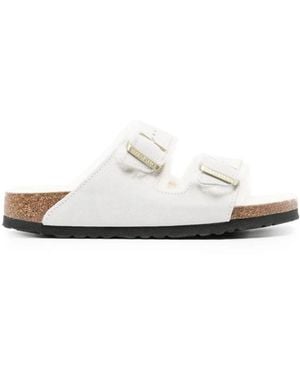 Birkenstock Sliders - White