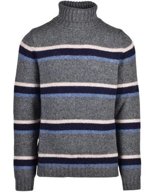 Alpha Studio Rollkragenpullover - Blau