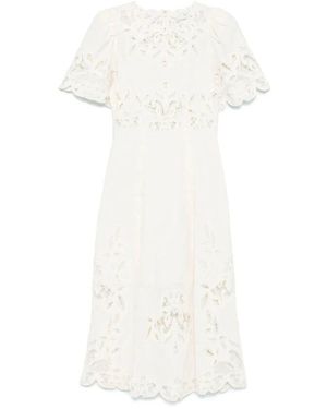 Sea Midi Dresses - White