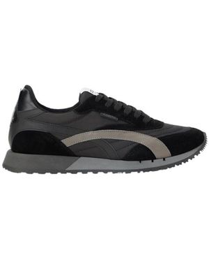 Iceberg Schoenen ,Veelkleurig ,Leer Colour-Block Hardloopsneakers - Zwart