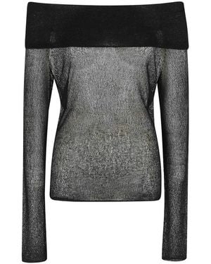Roberto Collina Long Sleeve Tops - Gris