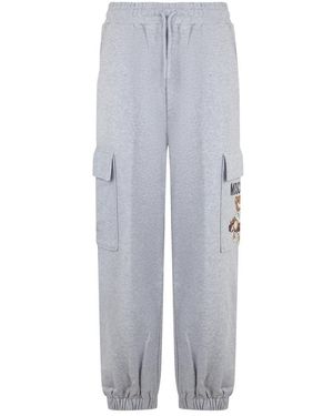 Moschino Cargo Broek Met Zakken - Grijs