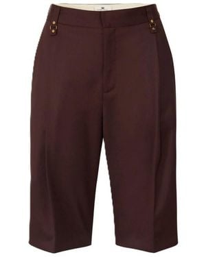 Elisabetta Franchi Casual Shorts - Purple
