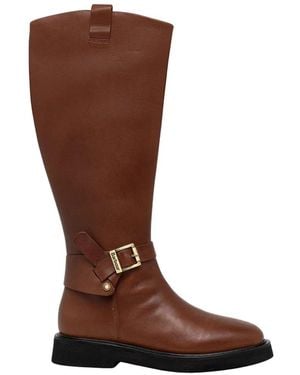 Barbour High Boots - Marron