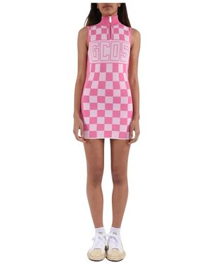 Gcds Minikleid Mit Logoband - Rot