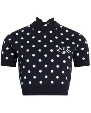 Patou Round-Neck Knitwear - Blue