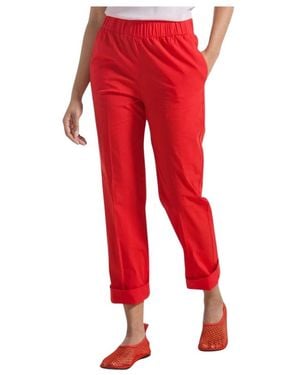 Deha Cropped Pants - Red