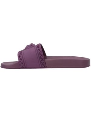 Versace Schoenen ,Paars ,Rubber Sandals