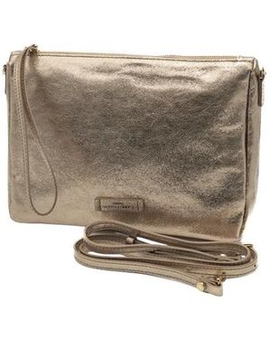 Gianni Chiarini Tassen ,Geel ,Leer Nora Pouch - Grijs