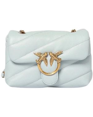 Pinko Tassen ,Blauw ,Leer Love Puff Baby Cl Sheep Nappa