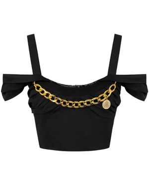 Elisabetta Franchi Sleeveless Tops - Black