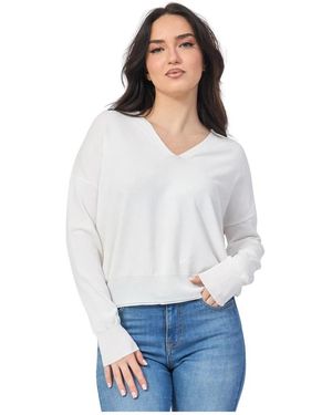 GAUDI V-Neck Knitwear - Blanc