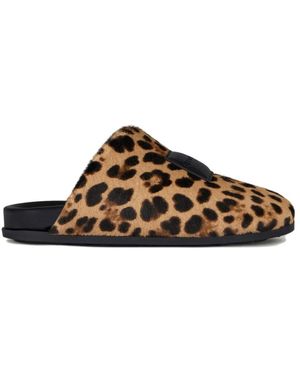Givenchy Schoenen ,Veelkleurig ,Leer Label Mules - Bruin