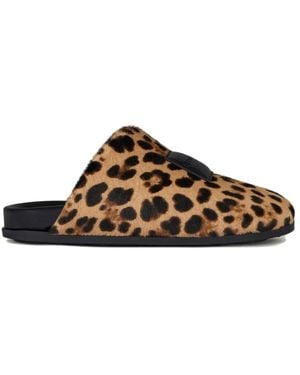 Givenchy Schoenen ,Veelkleurig ,Leer Label Mules - Bruin