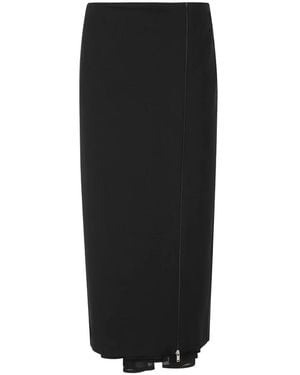 Semicouture Midi Skirts - Black